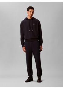 Herren Sweathose "EU 350TERRY MONOGRAM JOGGER", blau, casual, Gr. L, Calvin Klein Jeans, unifarben, Sweatware, Obermaterial: 100% Baumwolle, Hosen,