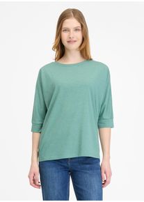 Ragwear Damen 3/4-Arm-Shirt "SHIMONA", grün, casual, Gr. XL, unifarben, Jersey, Obermaterial: 50% Baumwolle, 50% Polyester, Shirts, mit