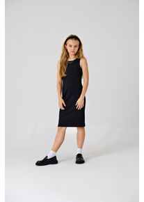 KIDS Only Mädchen Jerseykleid "KOGBELFAST LIFE S/L MIDI DRESS NOOS JRS", schwarz, modisch, Gr. 110, unifarben, Jersey, Obermaterial: 95% Baumwolle,