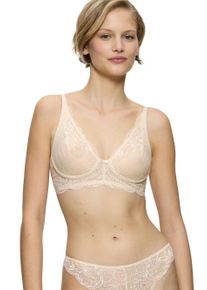 Triumph Damen Bügelloser BH "Amourette Charm N03", Gr. 80, beige, Spitze, Obermaterial: 75% Polyamid, 25% Elasthan, elegant, BHs, Strech-Spitze,