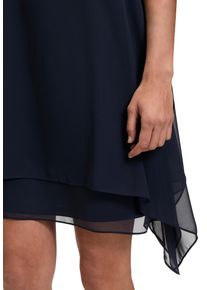 Vera Mont Damen Cocktailkleid "Vera Mont Cocktailkleid ohne Arm", blau, feminin, Gr. 46, Chiffon, Obermaterial: 100% Polyester. Futter: 100%