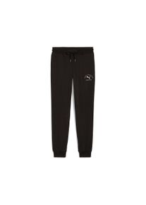 Puma Herren Trainingshose "CLASS BETTER SWEATPANTS FL CL", schwarz, sportlich, Gr. M, bedruckt, Fleece, Obermaterial: 66% Baumwolle, 34% Polyester,