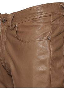 JCC Herren Lederhose "31020354", braun, Gr. 48, Obermaterial: 100% Lammnappa, Leder / Innenfutter: 100% Polyester, Hosen