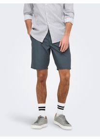 Only & Sons ONLY & SONS Herren Chinoshorts "ONSKAL CHINO 0287 SHORTS CS"turbulence, modisch, Gr. XL, unifarben, Web, Obermaterial: 100% Baumwolle, Hosen