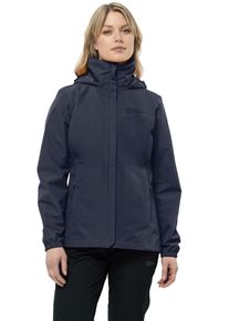 Jack Wolfskin Damen Funktionsjacke "STORMY POINT 2L JKT W", blau, sportlich, Gr. L, unifarben, Obermaterial: 100% Polyester. Netzfutter: 100%