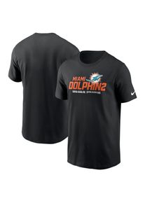 Nike Herren T-Shirt "Nike T-Shirt Miami Dolphins Nike Local Essential", schwarz, Gr. XXL, 100% Baumwolle, Shirts