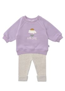 Liliput Baby Erstausstattungspaket "Amore", lila, Gr. 62, 95% Baumwolle, 5% Polyester, KOB Set-Artikel, bestehend aus Sweatshirt und Stoffhose