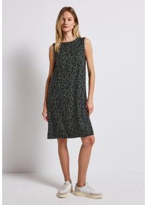 Street One Damen Sommerkleid, grün, casual, Gr. 44, animal-print, Stoff, 100% Viskose, Kleider, mit Animal Print-Mix