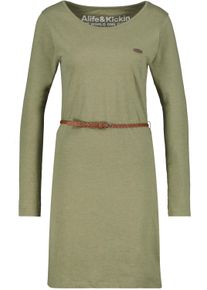 alife and kickin ALIFE & KICKIN Damen Blusenkleid "Damen EllinAK A", grün, Gr. L, 65% Baumwolle 35% Polyester, Kleider