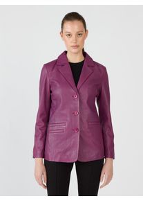 JCC Damen Lederjacke "310174401", lila, Gr. 38, Obermaterial: 100% Lammleder; Futter: 100% Polyester, Jacken