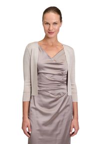 Vera Mont Damen Strickjacke "Vera Mont Strickbolero ohne Verschluss", beige, elegant, Gr. S, Strick, Obermaterial: 80% Viskose, 20% Polyester