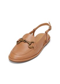 Marc O'Polo MARC O'POLO Damen Sandale "mit Trensen-Schnalle", Gr. 41, braun, Obermaterial: 100% Leder (Rind), unifarben, Schuhe