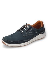 Camel Active Herren Schnürschuh, Gr. 43, blau, Nubukleder, klassisch, Schuhe, Mokassin, Freizeitschuh, Trachtenschuh mit Lederfutter