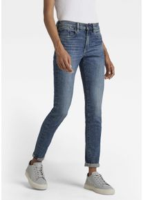 G-Star Raw G-STAR Damen Skinny-fit-Jeans, blau, casual, Gr. 27, unifarben, leichte Abriebeffekte, Denim/Jeans, Obermaterial: 92% Baumwolle, 6% Elastomultiester,