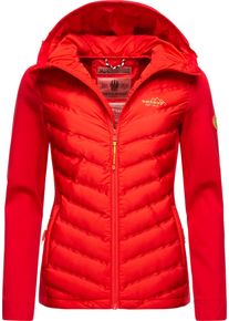 Navahoo Damen Outdoorjacke "Nimm Mich Mit", rot, sportlich, Gr. M, Obermaterial: 100% Polyester; Obermaterial Ärmel: 68% Viskose, 27% Polyamid, 5%