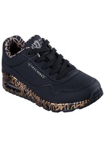 Skechers Damen Wedgesneaker "UNO-LOVING LOVE", Gr. 36, gold, Lederimitat, sportlich, Schuhe, Freizeitschuh, Halbschuh, Schnürschuh mit coolem
