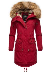Navahoo Damen Wintermantel "Rosinchen", rot, casual, Gr. M, Oberstoff: 100% Baumwolle, Futter: 100% Polyester, Wattierung: 100% Polyester,
