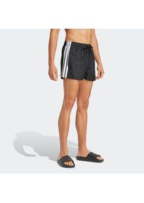 Herren Badeshorts "3S BLD SH 3IN", schwarz-weiß, sportlich, Gr. XXL, adidas Performance, Gewirkt, Obermaterial: 100% Polyester, Badehosen
