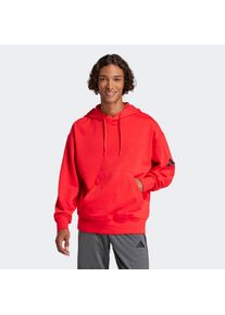 Herren Kapuzensweatshirt "M HD FT", rot, sportlich, Gr. L, adidas Sportswear, Obermaterial: 55% Baumwolle, 36% Polyester, 9% Viskose, Sweatshirts