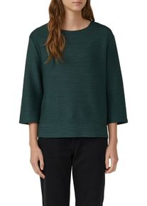 s.Oliver Damen Sweater, grün, casual, Gr. 40, gestreift, Sweatware, Obermaterial: 65% Polyester, 35% Viskose, Sweatshirts, mit Streifen Muster