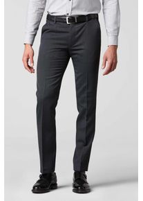 MEYER Herren Anzughose "Oslo", grau, Gr. 58, unifarben, 55% Polyester;45% Wolle, Hosen, mit Spezial-Dehnbund