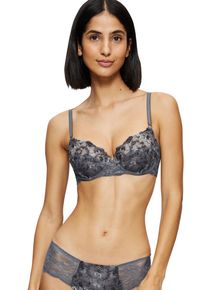Triumph Damen Balconnet-BH "Sensual Spotlight W", Gr. 95, grau, Spitze, Obermaterial: 58% Polyamid, 33% Polyester, 9% Elasthan, bestickt, modisch,