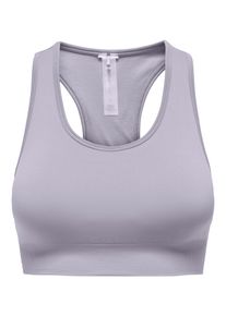 Only Play Damen Sport-BH "ONPDAISY SEAM SPORTS BRA - NOOS", beige, sportlich, Gr. S, unifarben, Jersey, Obermaterial: 92% Polyamid, 8% Elasthan, BHs,