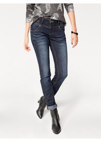Heine Damen Röhrenjeans, blau, Gr. 19, unifarben, 95% Baumwolle, 3% Polyester, 2% Elasthan, Jeans