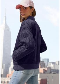 Lascana Damen Steppjacke, blau, modisch, Gr. 36, unifarben, Web, Obermaterial: 100% Baumwolle. Futter: 100% Baumwolle, Jacken, in modischer Optik mit