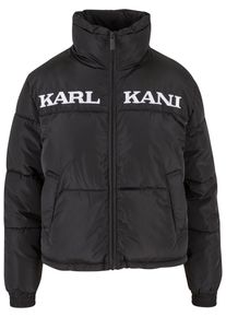 Karl Kani Damen Winterjacke "Karl Kani Damen KW-JK012-001-01 KK Retro Essential Puffer Jacket", schwarz, klassisch, Gr. XS, mehrfarbig, 100%