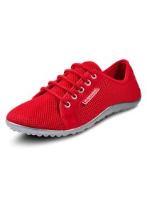 Leguano Damen Barfußschuh "Aktiv", Gr. 38, rot, Textil, sportlich, Schuhe, Schnürer, Freitzeitschuh, Bequemschuh für Maschinenwäsche geeignet
