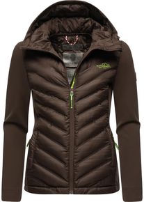 Navahoo Damen Outdoorjacke "Nimm Mich Mit", braun, sportlich, Gr. XL, Obermaterial: 100% Polyester; Obermaterial Ärmel: 68% Viskose, 27% Polyamid, 5%
