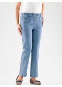 Classic Basics Damen Schlupfjeans, blau, Gr. 195, unifarben, 98% Baumwolle, 2% Elasthan, Jeans