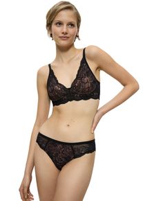 Triumph Damen Bügelloser BH "Amourette Charm N03", Gr. 80, schwarz, Spitze, Obermaterial: 75% Polyamid, 25% Elasthan, elegant, BHs, Strech-Spitze,