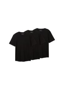 Herren T-Shirt, schwarz, casual, Gr. XS, Tom Tailor Denim, unifarben, Jersey, Obermaterial: 100% Baumwolle, Shirts