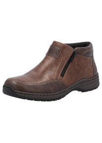 Rieker Herren Winterboots, Gr. 45, braun, Lederimitat, sportlich, Schuhe, Winterstiefelette, Halbschuh mit beidseitigen Reißverschlüssen