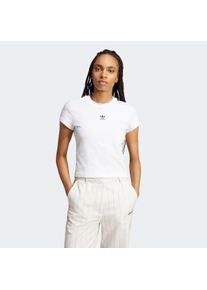 Damen T-Shirt "ESS SLIM TEE", weiß, sportlich, Gr. XL, adidas originals, Obermaterial: 100% Baumwolle, Shirts