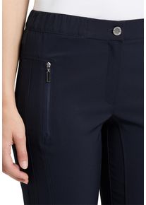 Betty Barclay Damen Stretch-Hose "Betty Barclay Stretch-Hose mit elastischem Bund", blau, modisch, Gr. 36, Obermaterial: 86% Polyester, 14%