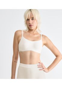 Sloggi Damen Bustier "GO Daily Cotton Top", Gr. M, weiß, Single Jersey, Obermaterial: 82% Baumwolle, 18% Elasthan, Basic, BHs, Glanz-Effekt Details,