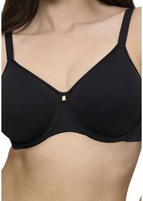 Triumph Damen Bügel-BH "Body Make-Up Essentials Minimizer WP", Gr. 85, schwarz, Microtouch, Obermaterial: 66% Polyester, 25% Polyamid, 9% Elasthan,