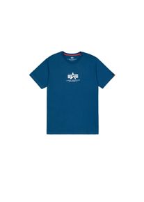 Herren T-Shirt "Alpha Industries Men - T-Shirts Basic T-Shirt ML", blau, Gr. L, Alpha Industries, Obermaterial: 100% Baumwolle, Shirts