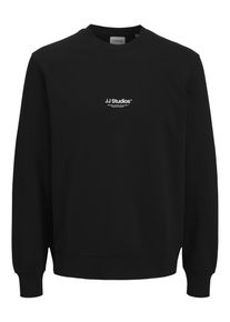 Jack & Jones PlusSize Herren Sweatshirt "JJESOHO SWEAT CREW NECK NOOS PLS", schwarz, modisch, Gr. 5XL, JACK & JONES PLUSSIZE, bedruckt, angeraute Sweatware, Obermaterial: