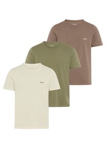 BOSS Herren T-Shirt "TShirtRN 3P Classic", Gr. XXL, bunt, Jersey, Obermaterial: 100% Baumwolle, casual, Shirts, mit Logostickerei
