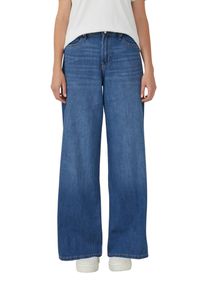 s.Oliver Damen Schlagjeans "SURI", blau, casual, Gr. 46, Denim/Jeans, Obermaterial: 76% Baumwolle, 23% Polyester, 1% Elasthan, Jeans, mit