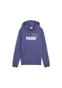 Puma Kinder Kapuzensweatshirt "ESS 2 COLOR NO. 1 LOGO HOODIE FL B", blau, sportlich, Gr. 164, bedruckt, Fleece, Obermaterial: 66% Baumwolle, 34%