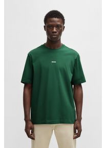 BOSS Orange Herren T-Shirt "TChup", grün, casual, Gr. M, unifarben, Single Jersey, Obermaterial: 96% Baumwolle, 4% Elasthan, Shirts, mit