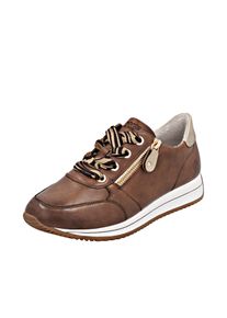 Remonte Damen Keilsneaker, Gr. 44, bunt, Leder, Lederimitat, used, sportlich, Schuhe, Schnürschuh, Halbschuh, Freizeitschuh mit seitlichem