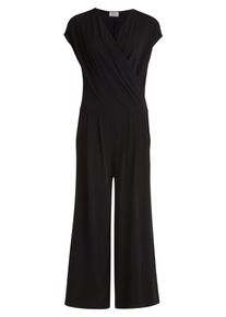 Vera Mont Damen Overall "Vera Mont Jumpsuit in 7/8 Länge", schwarz, casual, Gr. 36, Obermaterial: 95% Polyester, 5% Elasthan., Overalls, Muster