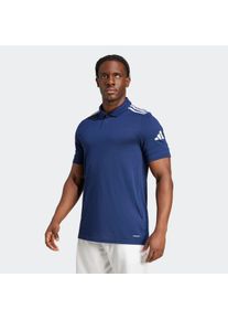 Herren Poloshirt "SQ25 C POLO", blau, sportlich, Gr. XXL, adidas Performance, Obermaterial: 65% Polyester, 35% Baumwolle, Shirts