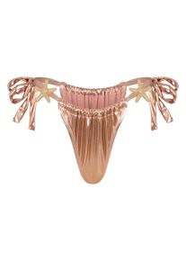 MODA MINX Damen Bikini-Hose "STARFISH METALLIC", rosa, Gr. M, 92% Polyamid, 8% Elasthan, Badehosen, mit tollen Seestern-Elementen
